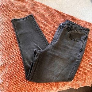 American Eagle Grey-Wash Mom Jeans